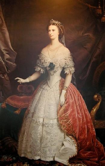 unknow artist Portrait of Empress Elisabeth of Austria-Hungary China oil painting art